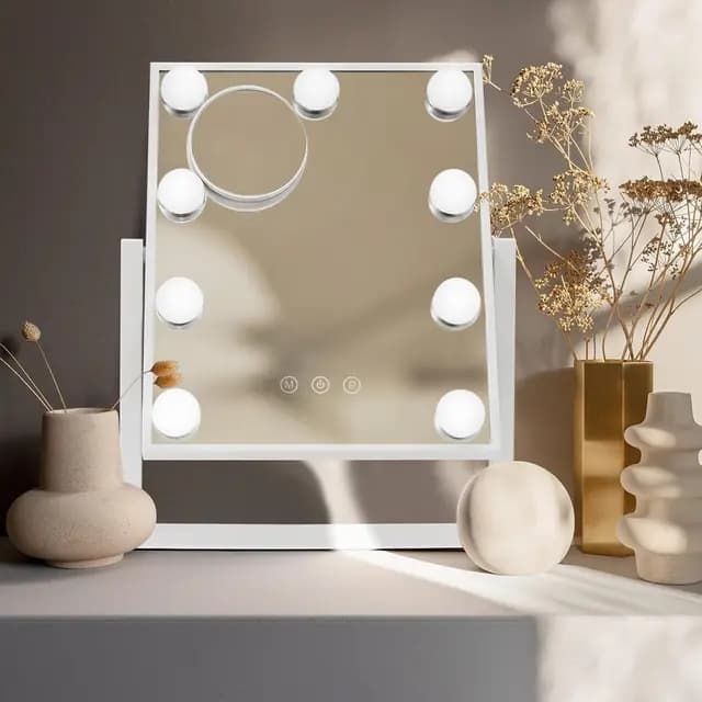 Ovshnrr Miroir de Maquillage LED