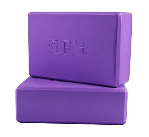Lot de 2 Blocs de Yoga de VLFit – Choix de Couleur- (2 pièces) - 22 x 15 x 7,6 cm par bloc - Blocs de yoga pour homme et femme - Blocs pour Pilates
