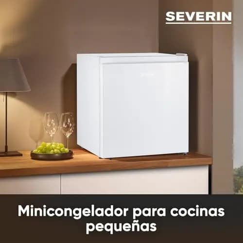 SEVERIN Mini Congélateur Mini Bar, Petit Congélateur Pose Libre, Congelateur compact de Largeur 44,5 cm, 32 Litres, Classe énergétique E, 148 kWh/an, Blanc, GB 8886