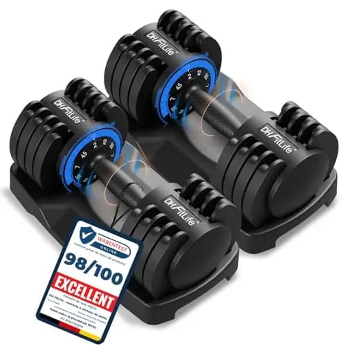 DH FitLife Haltères réglables 12 kg