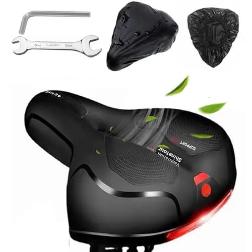 Qcdou Selle vélo ergonomique gel