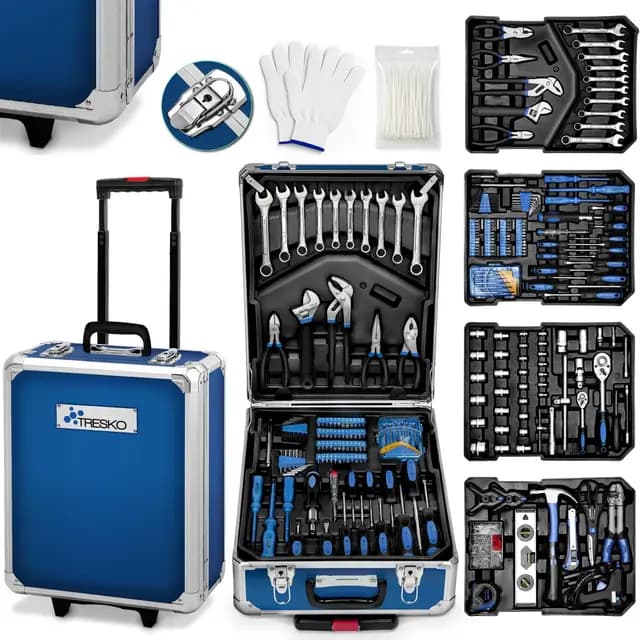 TRESKO Boîte à outils 1400 pièces