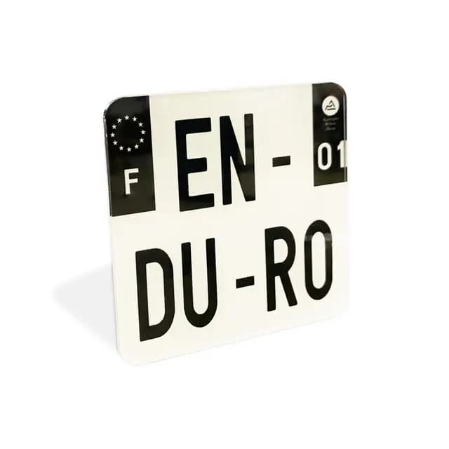 Plaque Moto Enduro Décorative
