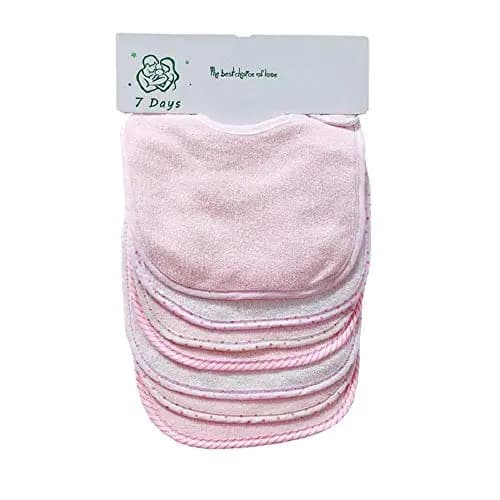 WHAPELQ Bavoirs en coton rose