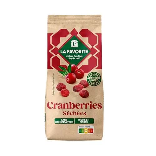La Favorite Canneberges Séchées 125g
