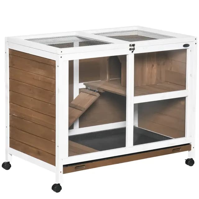 PawHut Clapier pour Petit Animal