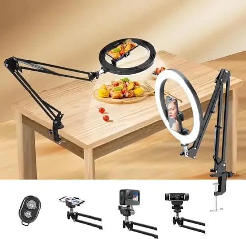 yAyusi F619 Anneau lumineux 10 pouces