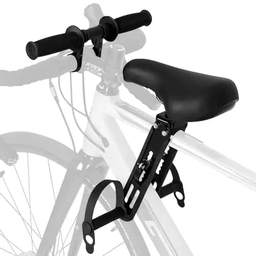 Siege Velo Enfant Avant, Siège de Vélo Monté à l'avant pour Avant Enfants, Portable et Amovible Siège de vélo avec Guidon Porte Bebe Velo Avant pour Enfants de 2 à 6 Ans