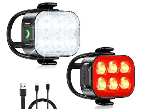 Glangeh Q5 Lampe Vélo USB Rechargeable
