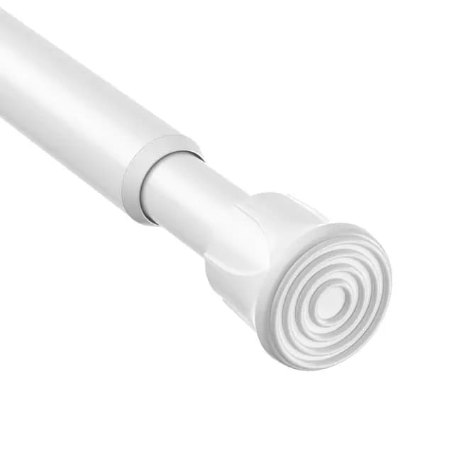 AIZESI Tringle Rideau Sans Perçage Extensible Ajustable de 70 à 130 cm Barre Rideau Blanche Diamètre 13 mm Charge Maximale 2 kg pour Chambre et Salon 1 Pièce