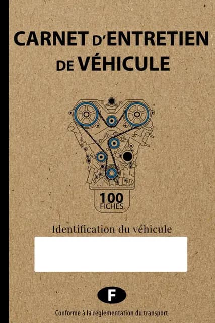 Carnet Entretien Véhicule