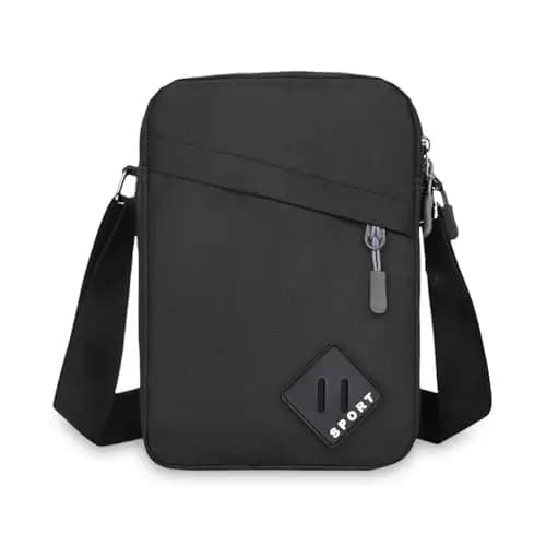 Aucuu Messenger Sac à main noir – Image 1