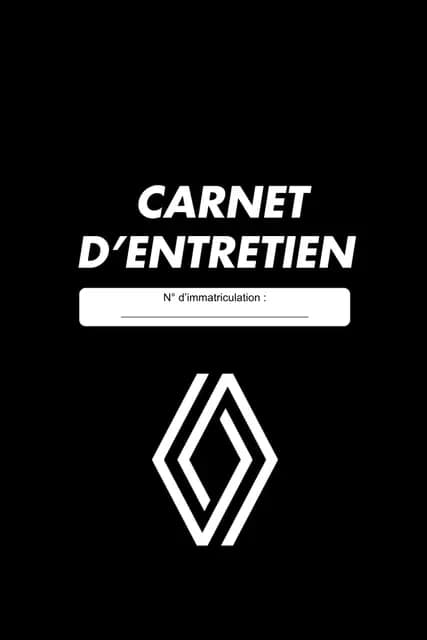 Carnet d'Entretien Renault