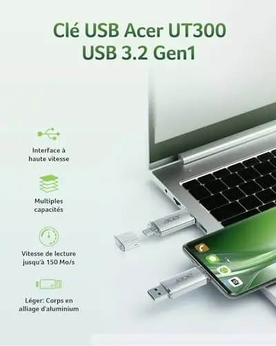 Acer UT300 Clé USB 128 Go