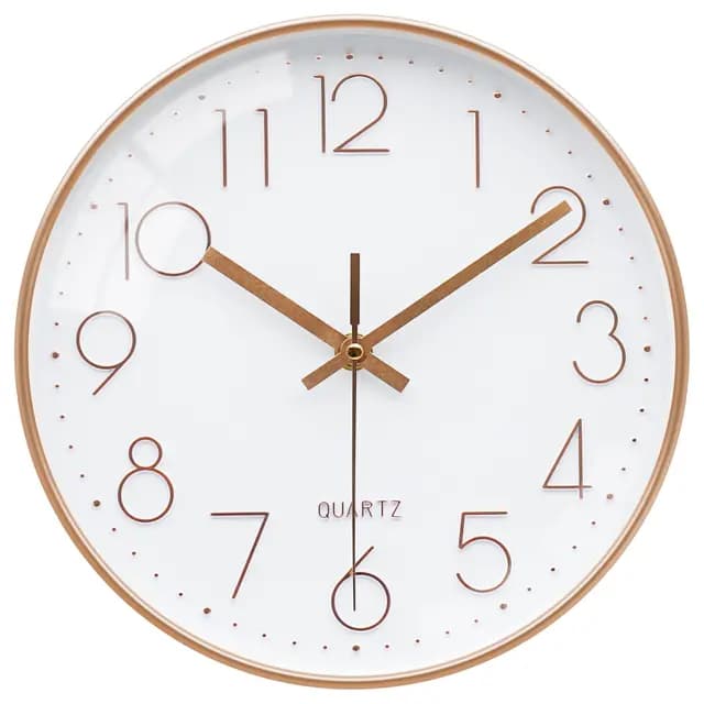 VIKMARI Horloge Murale Or Rose 20cm