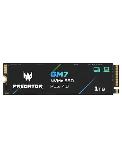 Acer Predator GM7 1 to M.2 NVMe SSD PCIe 4.0 – Vitesse de Lecture Jusqu’à 7 400 Mo/s – SSD Interne Professionnel – Stockage Gaming Compatible PC, Ordinateur Portable et PS5.