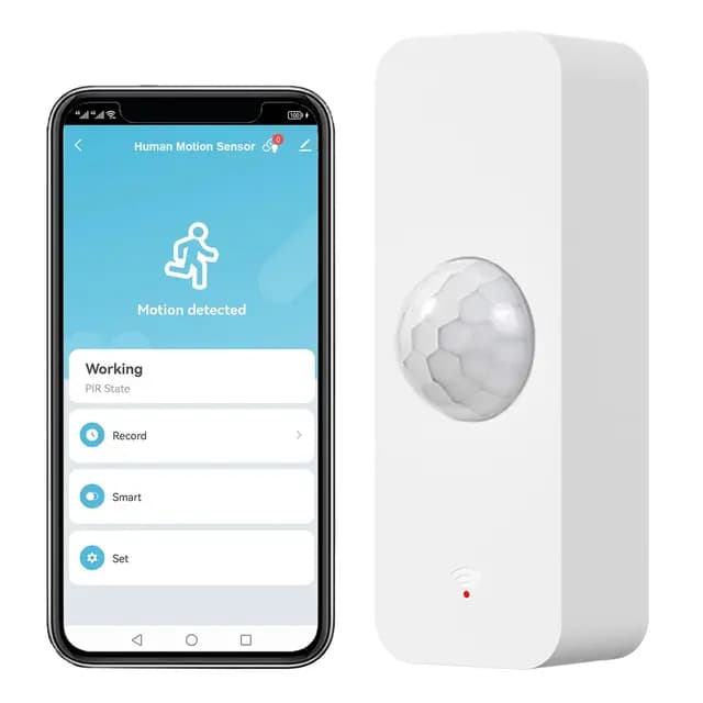 Zecamin Détecteur de Mouvement WiFi Sans Fil