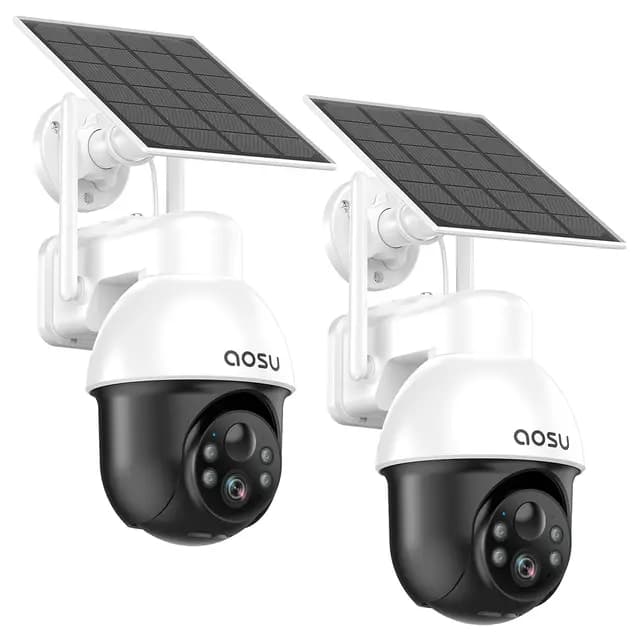 aosu 3K Caméra de Surveillance Solaire