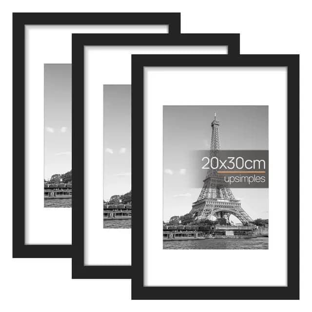 upsimples Cadre Photo 20x30 cm Noir