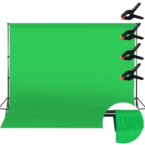 Wusboo Toile de Fond Verte 3x2M