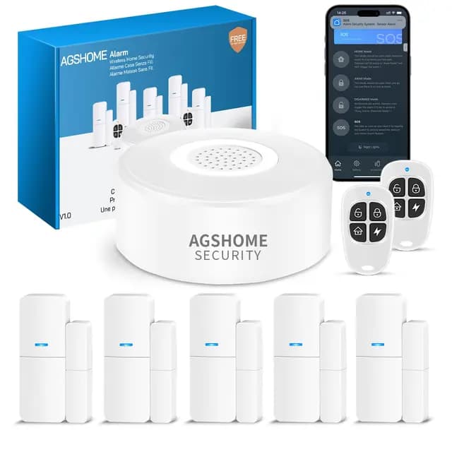 AGSHOME Alarme Maison Sans Fil 8 pièces