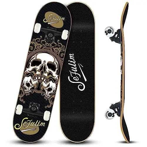 Sefulim Skull Cruiser Skateboard