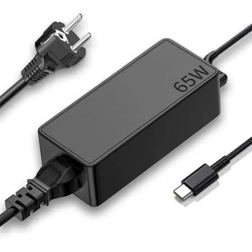 65W Chargeur USB C Ordinateur Portable pour Lenovo ThinkPad X1 Carbon/X1 Yoga/T14/T15/T470/T480/T490/T590/E580/E590/E595/E14/E15/L14/L15/X280/X380, IdeaPad,Yoga C740/720/730/910/920, Chromebook USB C