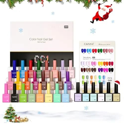CANNI Kit Vernis Semi-Permanent 24 Couleurs