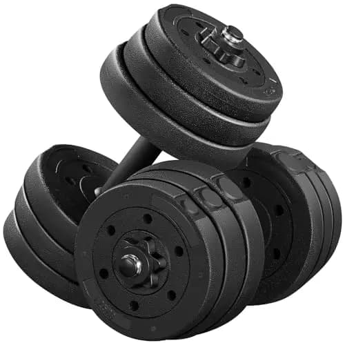 Yaheetech Haltères Réglables 2 x 10kg