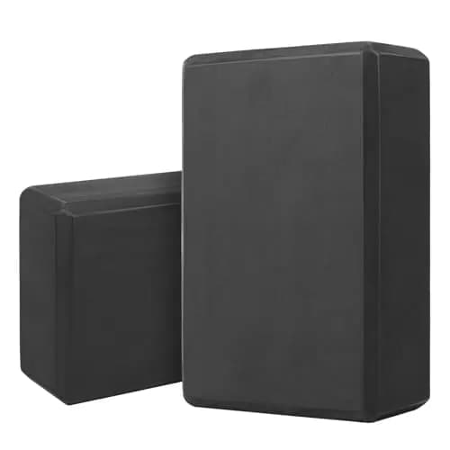 2 Pcs Brique Yoga Blocks, Briques de Yoga en Mousse EVA, Blocs de Yogas, Blocs de Pilates Haute Densité Antidérapants en mousse EVA pour Femme Hommes fitness gymnastique(29,9 x 22,9 x 7,6 cm)