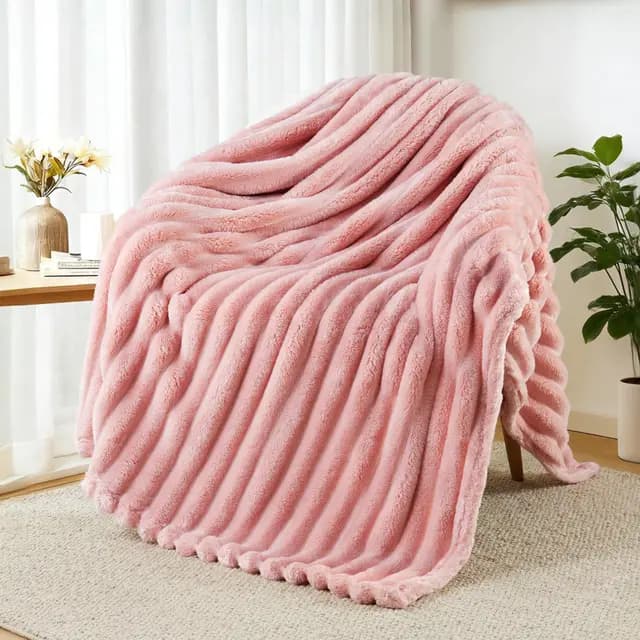 Exclusivo Mezcla Couverture Polaire Rayée