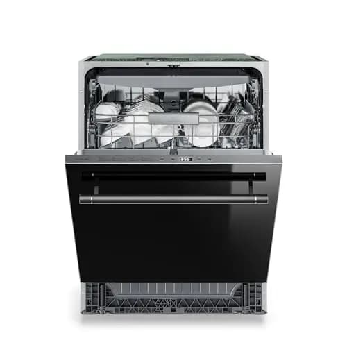 Lave-vaisselle encastrable Klarstein Luxara - Lave-vaisselle intégré pour 14 réglages, 8 programmes, AquaStop protection contre les fuites, Eco Wash, faible consommation d'eau