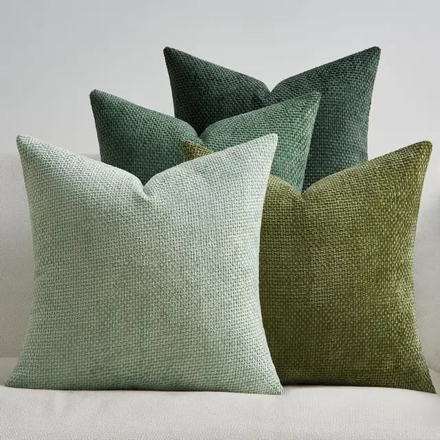 Topfinel Housse de Coussin Carrée 40x40