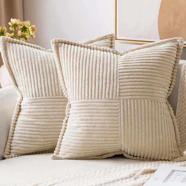 MIULEE Housses de coussin patchwork