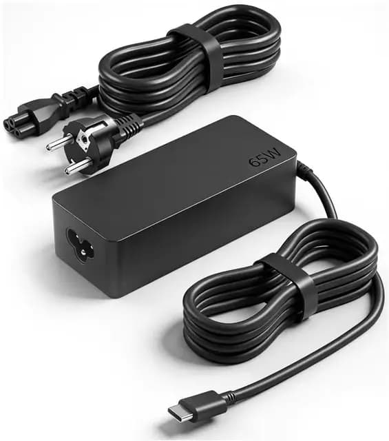 Chargeur USB C 65W pour Lenovo,Ordinateur Portable Compatible avec ThinkPad Carbon X1 T14 T15 L14 T480 T490 T580 Chromebook C330 S330 100e,Yoga C930 C940 720,Type C Adaptateur Secteur