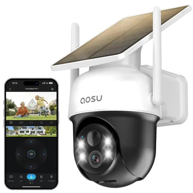 AOSU 2K Caméra de Surveillance Extérieure