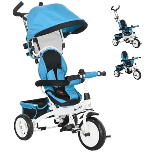 HOMCOM Tricycle évolutif 6 en 1