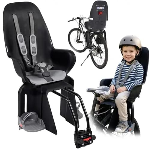 siège Enfant vélo pour Enfant - 2 en 1 à Installer sur Porte -Bagage ou sur Le Cadre, siège Velo Enfant Arriere, Porte Bebe Velo modèle CA0060