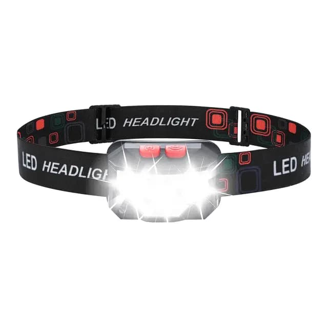 GRIFEMA Lampe Frontale Rechargeable, Léger Torche Frontale LED Puissante avec Voyant Rouge, 8 Modes d'Éclairage, Capteur Mouvement, IPX45 Étanche, Angle Réglable Torche pour Camping/Urgence