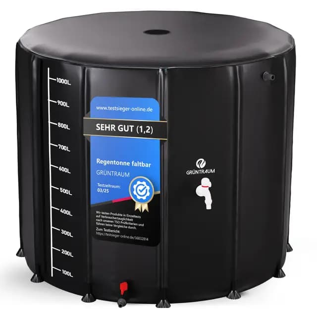 Grüntraum XXL Tonneau d'eau pliable