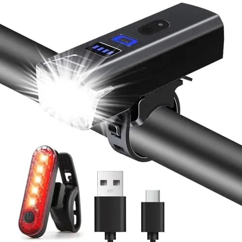 Chasinglee Éclairage vélo USB 2000 lumens