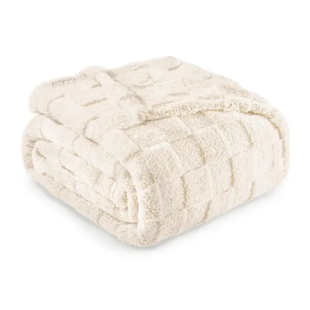 Exclusivo Mezcla Plaid Ivoire