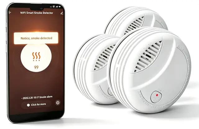 RenseCum PA-437EN Détecteur de fumée WiFi