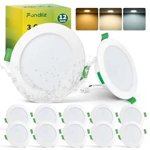 Fondiiz Lot de 12 Spots LED Encastrables