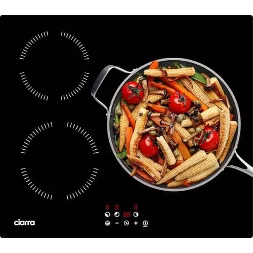 Ciarra CABBIH3-A Plaque Induction 3 Feux 5600W, 60CM Plaque de Cuisson Verre, Contrôle Tactile, Minuterie, Sécurité Enfant – Image 1