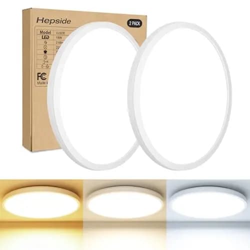 hepside Plafonnier LED Salle de Bain