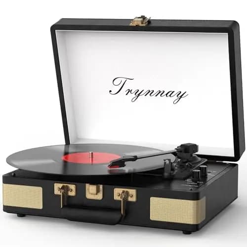 Trynnay Tourne-Disque Bluetooth à 3 – Image 1