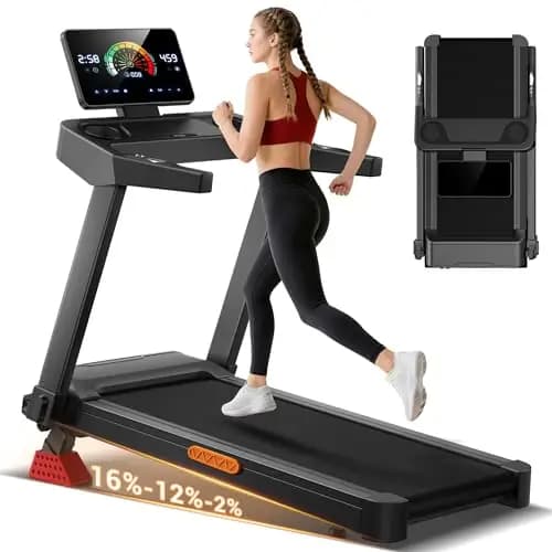 LONTEK Tapis de course pliable 14KM/H