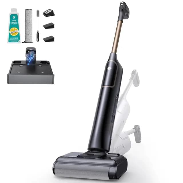 Vexilar X7 Aspirateur Laveur sans Fil, 8000Pa Pliage 180°, 3 Modes et Auto-Nettoyage, Réservoir 800ml, Lavage Pression et Anti-Enchevêtrement pour Tapis et Poils, avec Liquide de Nettoyage – Image 1