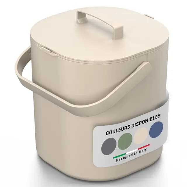PTMS BM_6L_Beige Composteur cuisine – Image 1